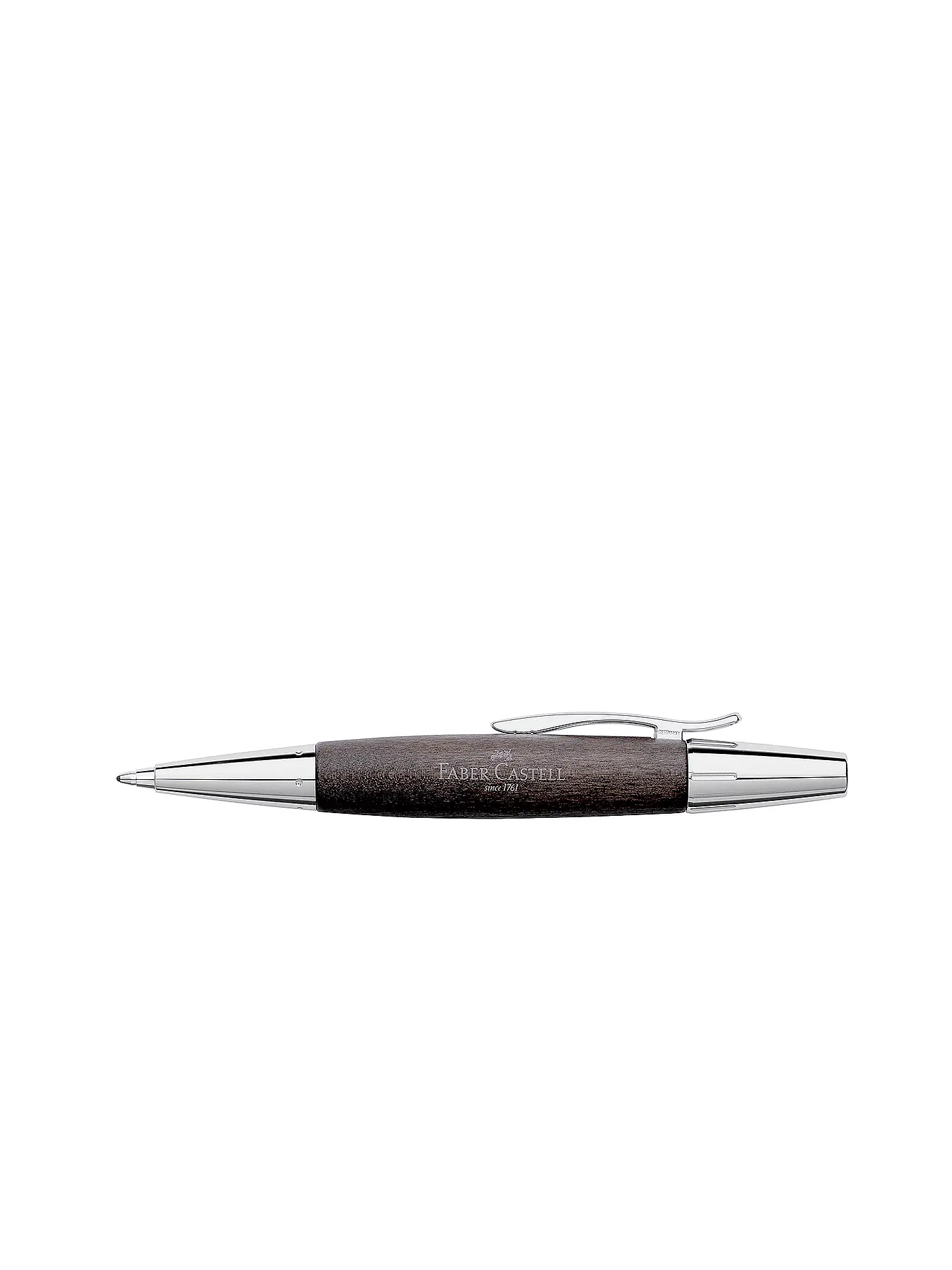FABER-CASTELL | Kugelschreiber "e-Motion (Holz Chrom Schwarz) | 